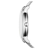 Emporio Armani Luigi Quartz Grey Dial Silver Mesh Bracelet Watch For Men - AR11069