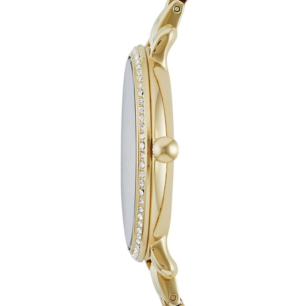 Fossil Jacqueline Gold Dial Gold Steel Strap Watch for Women - ES3547