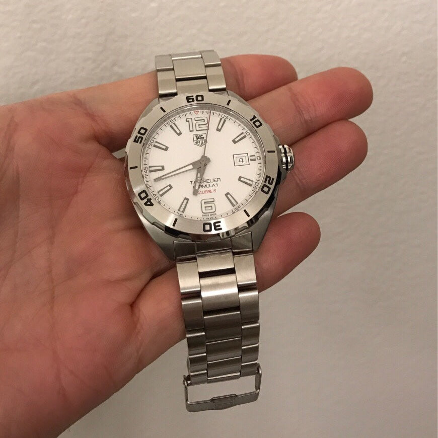 Tag Heuer Formula 1 White Dial Watch for Men - WAZ2114.BA0875