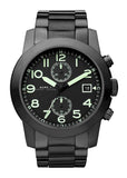 Marc Jacobs Larry Chronograph Black Dial Black Steel Strap Watch for Men - MBM5032
