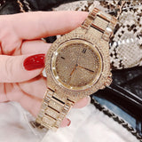 Michael Kors Camille Diamonds Gold Dial Gold Steel Strap Watch for Women - MK5720