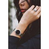 Movado Esperanza 28mm Black Dial Silver Steel Strap Watch For Women - 0607051