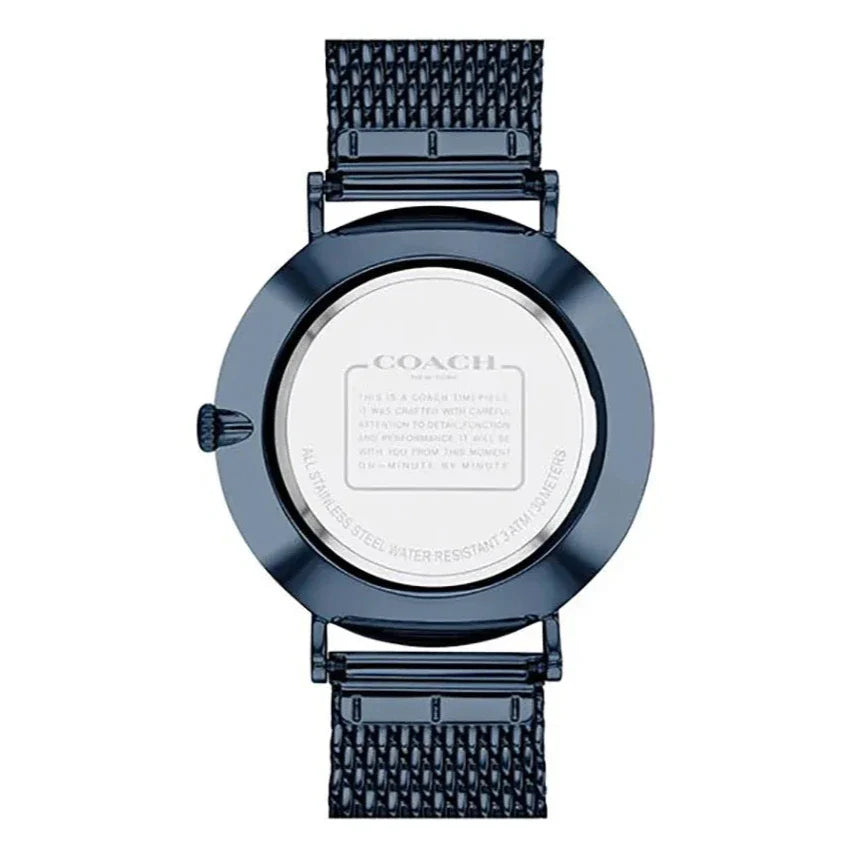 Coach Charles Blue Dial Blue Mesh Bracelet Watch for Men - 14602146