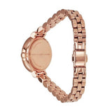 Marc Jacobs Sally White Dial Rose Gold Steel Strap Watch for Women - MBM8643