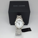 Marc Jacobs Blade White Dial Silver Steel Strap Watch for Women - MBM3048