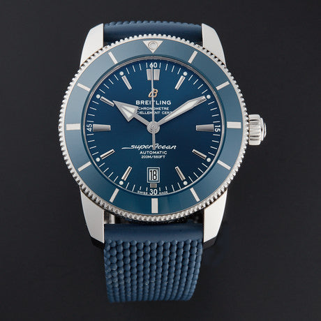 Breitling Superocean Heritage B20 Automatic 46 Blue Dial Blue Mesh Bracelet Watch for Men - AB2020161C1S1