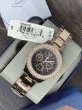 Fossil Stella Multifunction Brown Dial Two Tone Steel Strap Watch for Women - ES4079