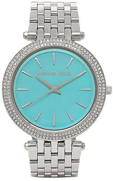 Michael Kors Darci Mother of Pearl Blue  Dial Silver Steel Strap Watch for Women - MK3515