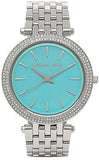 Michael Kors Darci Mother of Pearl Blue  Dial Silver Steel Strap Watch for Women - MK3515