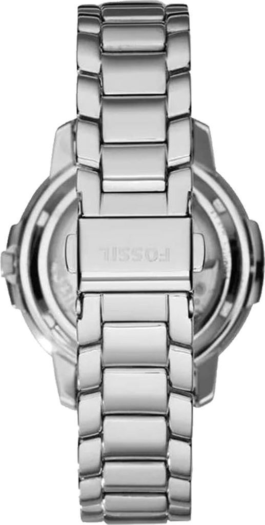 Fossil Architect Automatic Silver Dial Silver Steel Strap Watch for Women - ME3057