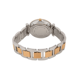 Fossil Carlie Silver Dial Two Tone Steel Strap Watch for Women - ES4342