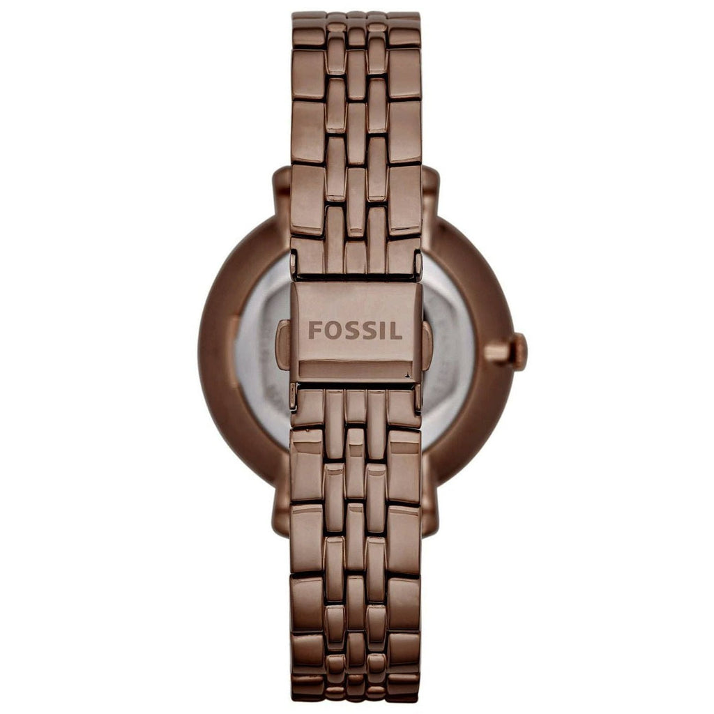 Fossil Jacqueline Brown Dial Brown Steel Strap Watch for Women - ES4275