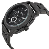 Fossil Machine Chronograph Black Dial Grey Steel Strap Watch for Men - FS4662