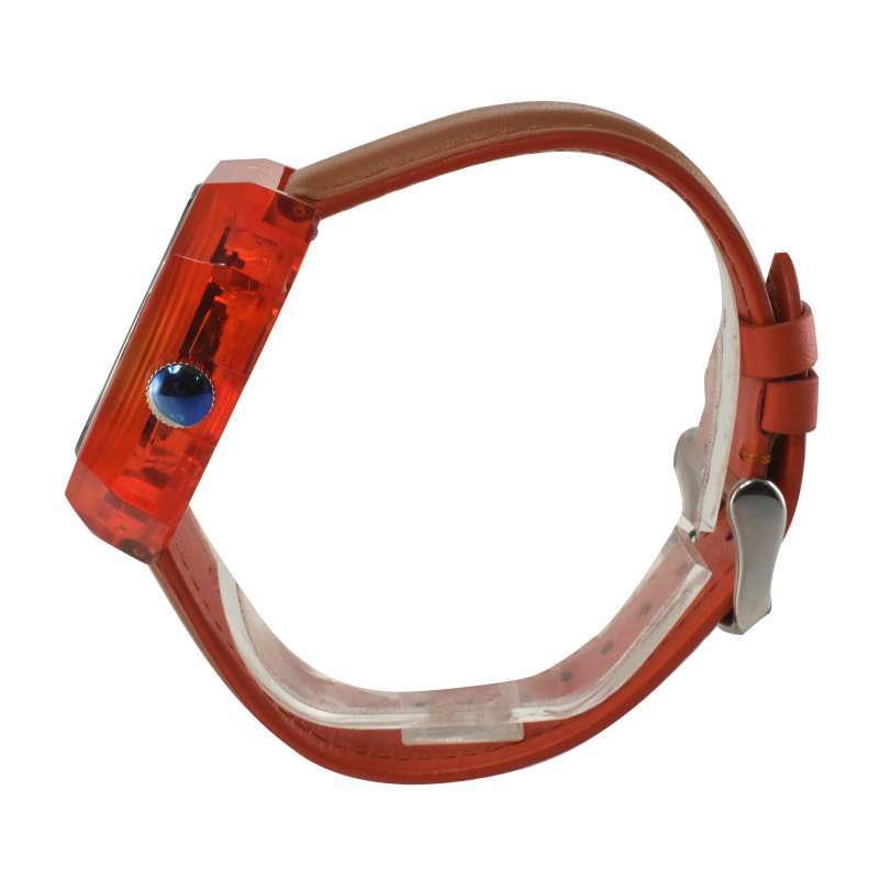 Fossil Candy White Dial Brown Leather Strap Watch for Women - ES3537