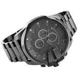 Diesel Mega Chief Chronograph Grey Dial Grey Steel Strap Watch for Men - DZ4282