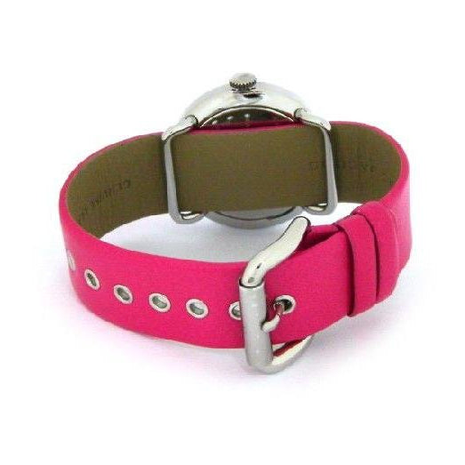 Marc Jacobs Amy Pop Pink Dial Pink Leather Strap Watch for Women - MBM1286