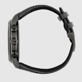 Gucci G Timeless Chronograph Black Dial Black Leather Strap Watch For Men - YA126244