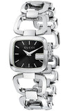Gucci G Gucci Black Dial Silver Steel Strap Watch For Women - YA125510