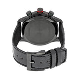 Gucci G Timeless Chronograph Black Dial Black Leather Strap Watch For Men - YA126244