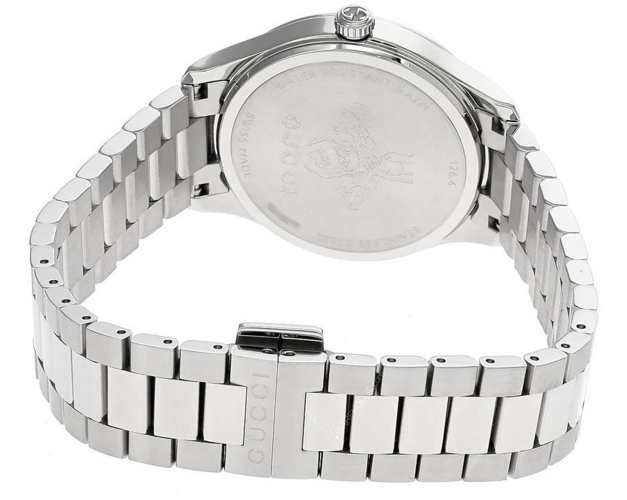 Gucci G Timeless Quartz Pink Dial Silver Steel Strap Watch for Women - YA1265033