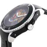 Gucci Dive Tiger Black Dial Black Rubber Strap Watch For Men - YA136318
