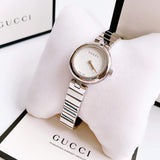 Gucci Diamantissima Quartz White Dial Silver Steel Strap Watch For Women - YA141402