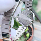 Gucci Diamantissima Quartz White Dial Silver Steel Strap Watch For Women - YA141402