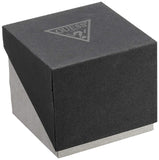 Guess Duke Glitz Black Dial Silver Steel Strap Watch For Men - GW0576G1