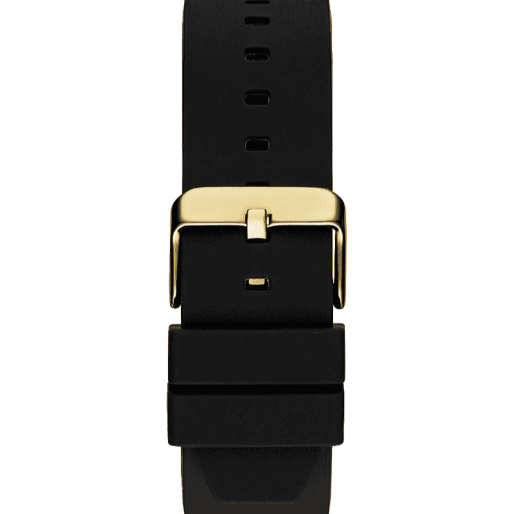 Guess Prodigy Black Dial Black Silicone Strap Watch For Men - GW0569G2