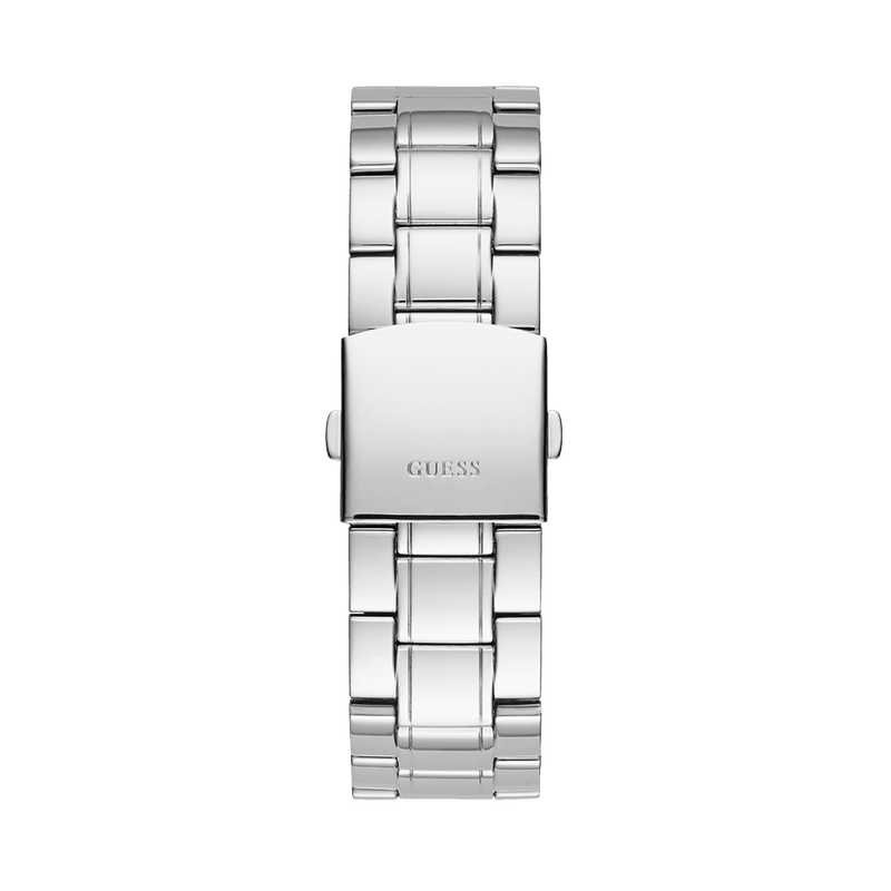 Guess Hendrix Chronograph Blue Dial Silver Steel Strap Watch for Men - W1309G1