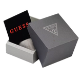 Guess Mainline Multifunction Crystals Black Dial Red Silicone Strap Watch For Men - GW0208G6