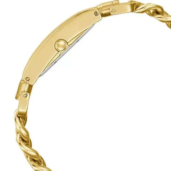 Guess Mod G Gold Dial Gold Steel Strap Watch for Women - GW0294L2