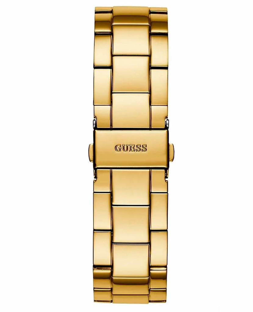 Guess G-Twist Gold Dial Gold Steel Strap Watch for Women - W1082L2
