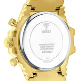 Guess Fusion Chronograph Gold Dial Gold Steel Strap Watch for Women - GW0552L2