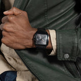 Guess Integrity Analog Black Dial Black Steel Strap Watch for Men - GW0631G2