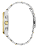 Guess Equity Analog Blue Dial Two Tone Steel Strap Watch For Men - GW0703G3