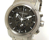 Burberry Utilitarian Chronograph Black Dial Silver Steel Strap Watch For Men - BU9800