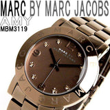 Marc Jacobs Amy Brown Dial Brown Steel Strap Watch for Women - MBM3119