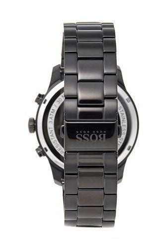 Hugo Boss Professional Black Dial Black Steel Strap Watch for Men - 1513528