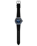 Emporio Armani Diver Three-Hand Quartz Blue Dial Blue Leather Strap Watch For Men - AR11516