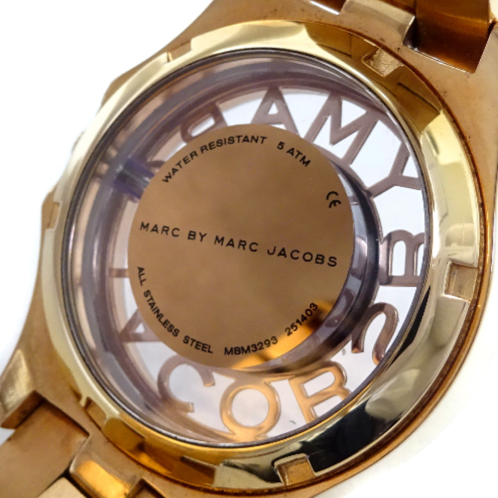 Marc Jacobs Henry Rose Gold Dial Rose Gold Steel Strap Watch for Women - MBM3293