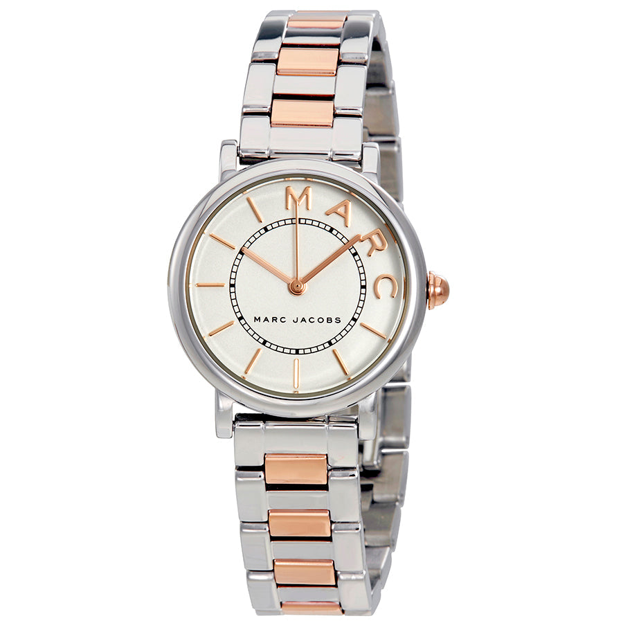 Marc Jacobs Roxy Silver Dial Two Tone Steel Strap Watch for Women - MJ3551