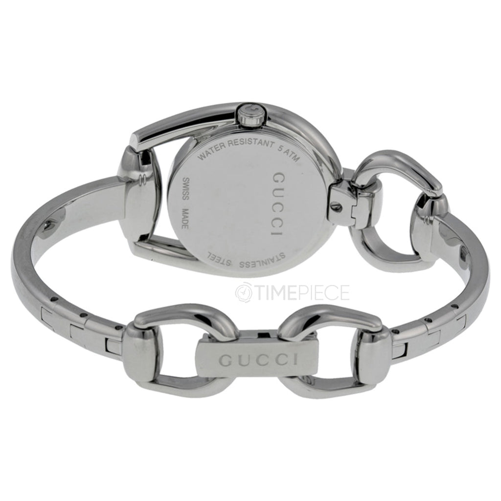 Gucci Horsebit Collection Quartz Brown Dial Silver Steel Strap Watch For Women - YA139501