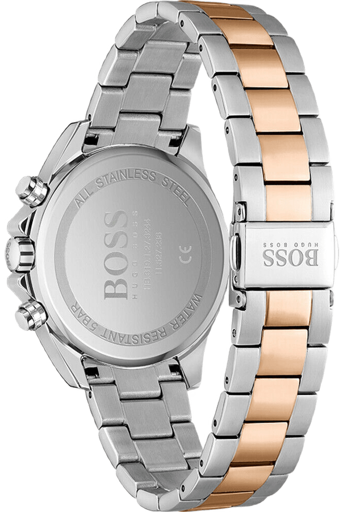 Hugo Boss Novia Brown Dial Two Tone Steel Strap Watch for Women - 1502617
