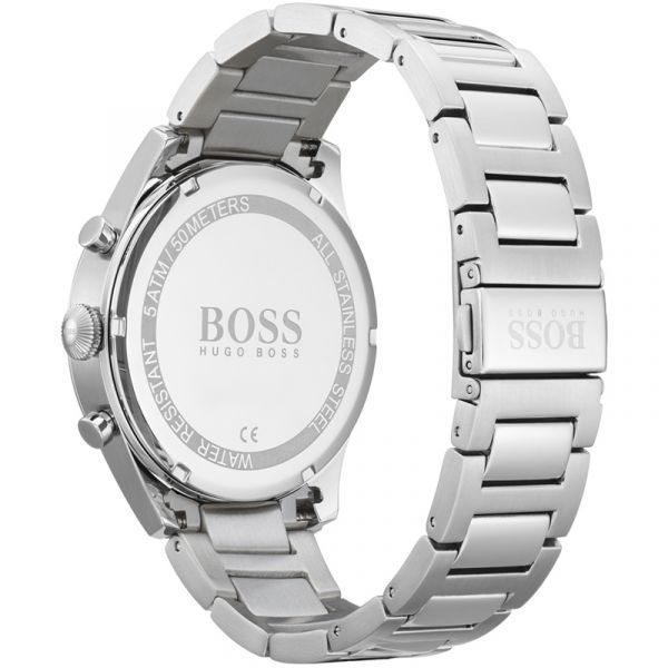 Hugo Boss Rafale Competitive Sport Silver Dial Silver Steel Strap Watch for Men - 1513511