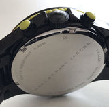 Marc Jacobs Rock Chronograph Black Dial Black Steel Strap Watch for Men - MBM5026