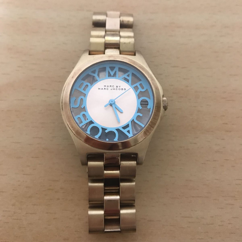 Marc Jacobs Henry Rose Gold Dial Rose Gold Steel Strap Watch for Women - MBM3296