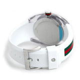 Gucci Sync XXL White Dial White Rubber Strap Watch For Men - YA137102