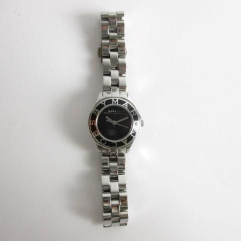 Marc Jacobs Blade Black Dial Silver Steel Strap Watch for Women - MBM3059