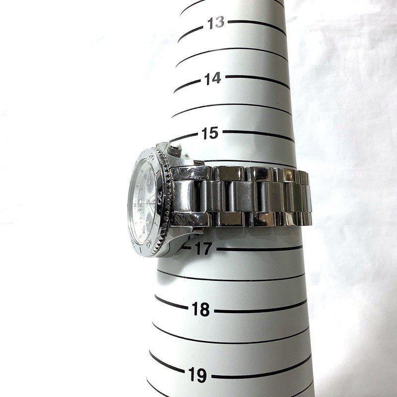 Marc Jacobs Marc Chronograph Silver Dial Silver Steel Strap Watch for Men - MBM3155
